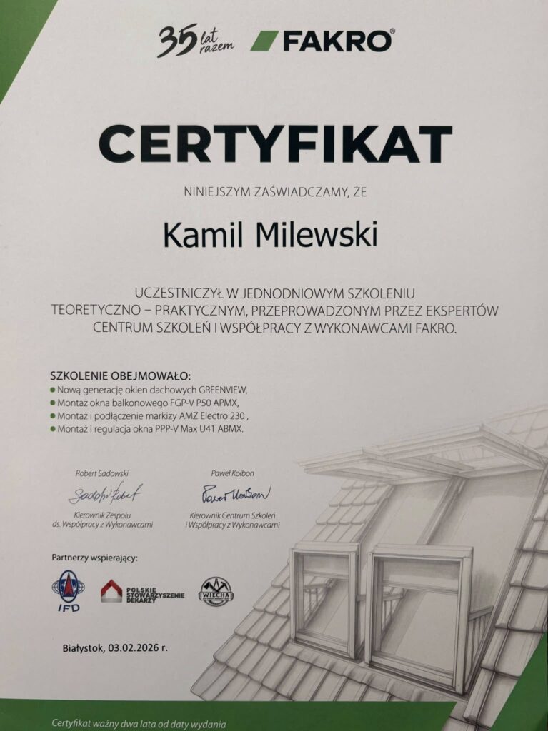 szkolenie fakro - roofie service