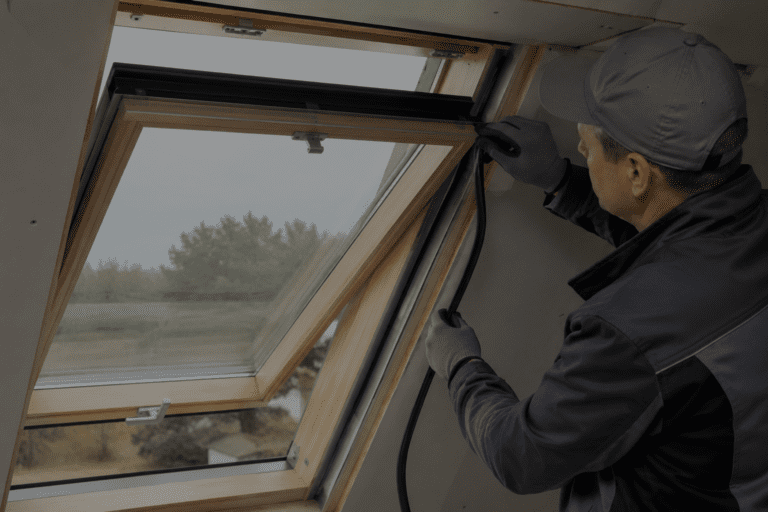 wymiana uszczelek w oknie dachowym Velux - Roofie Service